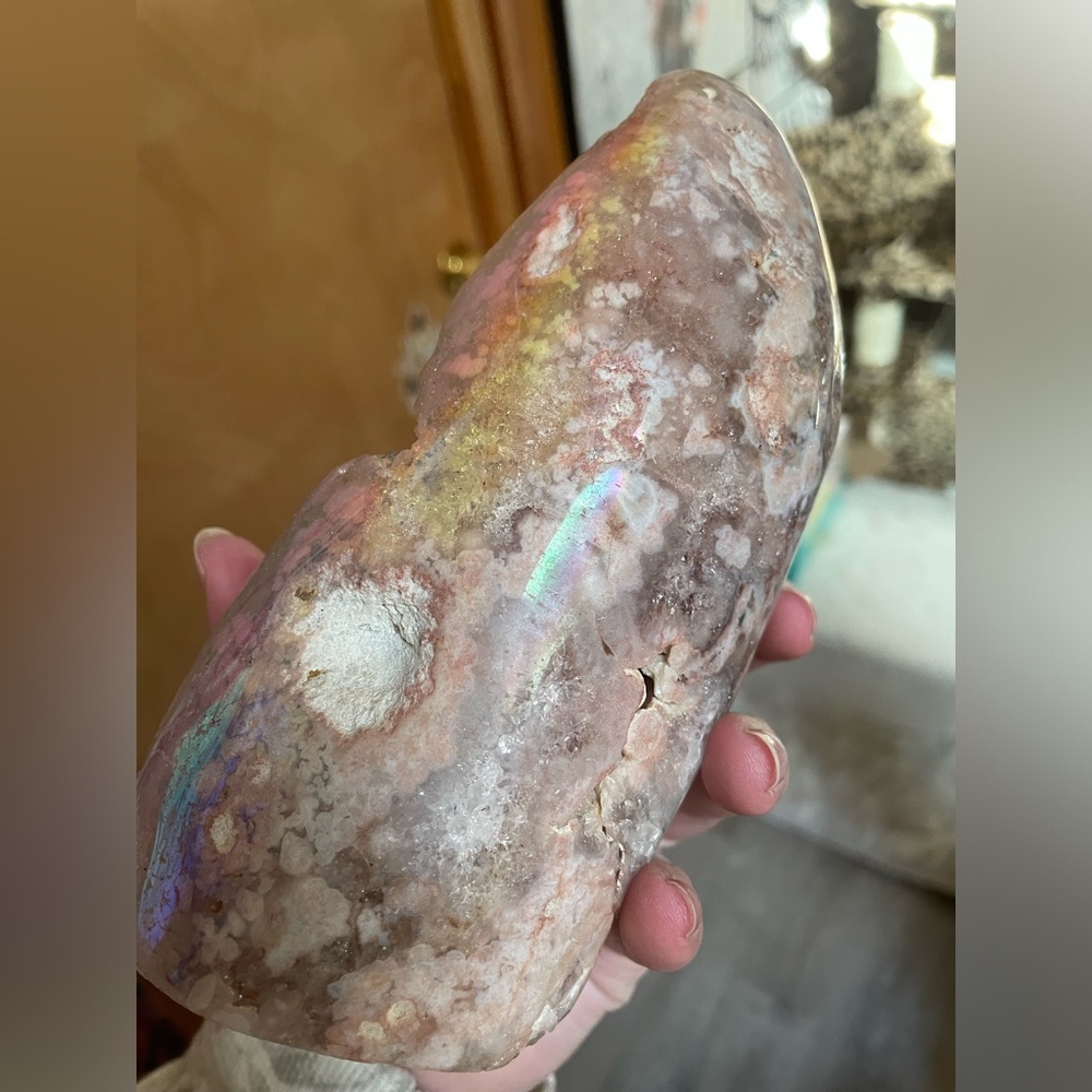 Pink amethyst aura freeform - Picture 14 of 15
